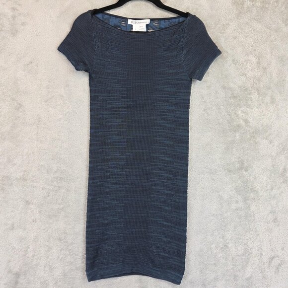 BCBGeneration Dresses & Skirts - BCBGeneration Dress Womens XS/S Blue Cloudy Sky Knit Bodycon Short Sleeve